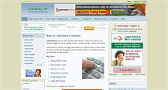 Desktop Screenshot of callingottawa.com